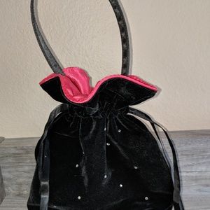 VICTORIA'S SECRET VELVET SILK POUCH HANDBAG